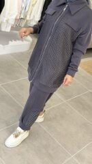 TIĞ TRİKO SCUBA FİLE TASARIMLI TAKIM ANTRASİT