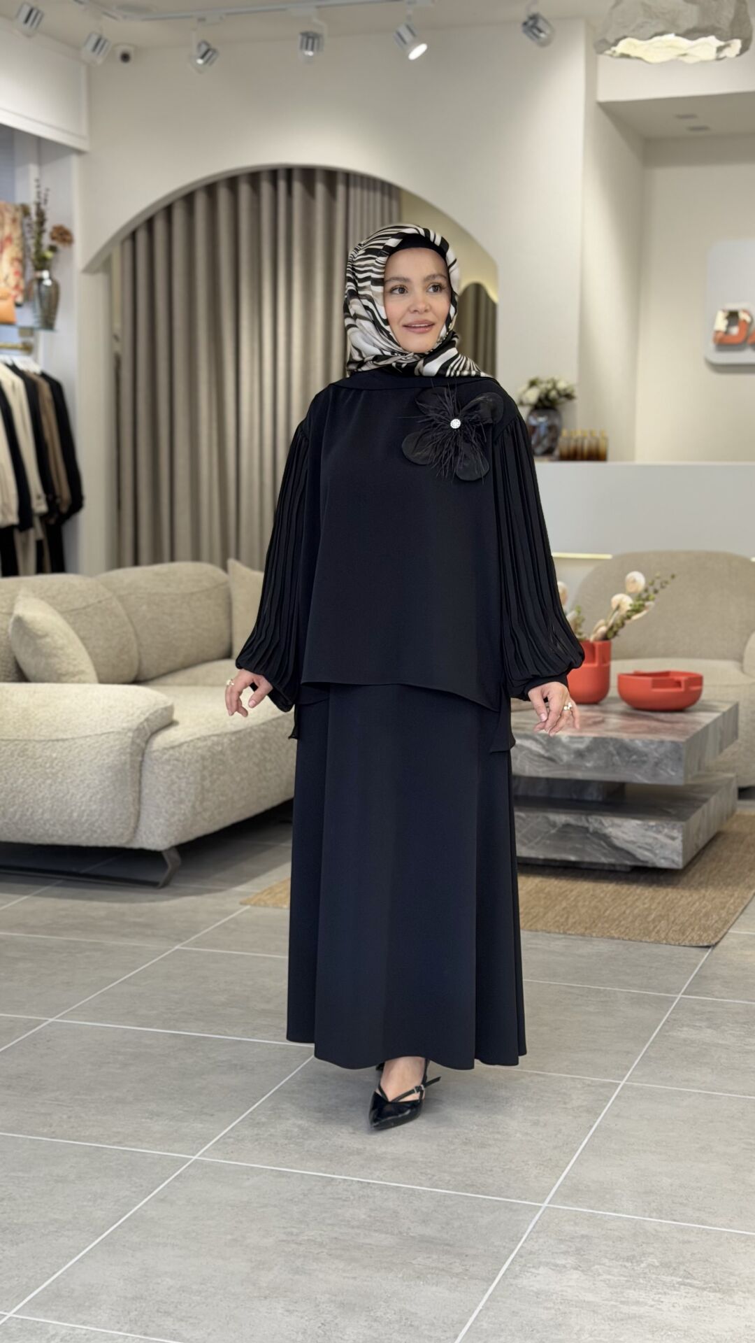 YAQA PREMİUM İTHAL KREP TAKIM SİYAH