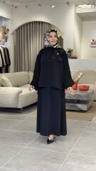 YAQA PREMİUM İTHAL KREP TAKIM SİYAH