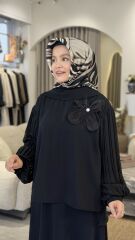 YAQA PREMİUM İTHAL KREP TAKIM SİYAH