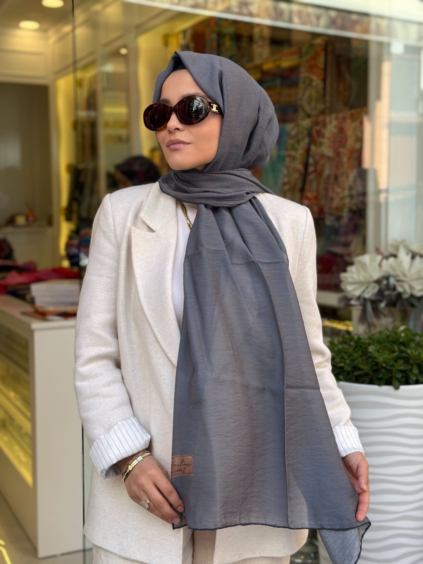 LA BOUTİQUE YAZ SERİNLİĞİ ŞAL 70X190