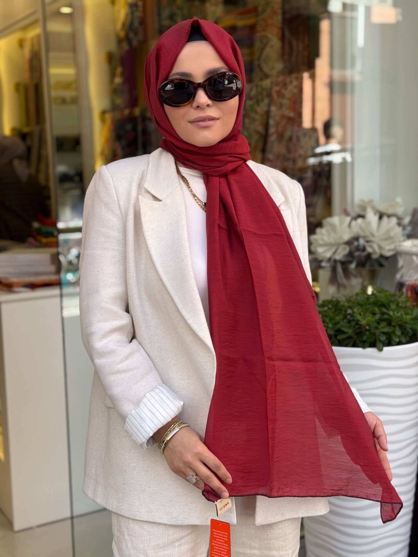 LA BOUTİQUE YAZ SERİNLİĞİ ŞAL 70X190
