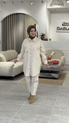 ŞARDONLU DERİ GÖMLEK YAQA TAŞ