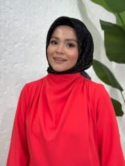 İTHAL KREP ELBİSE MERCAN