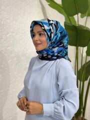 İTHAL KREP ELBİSE BEBE MAVİ