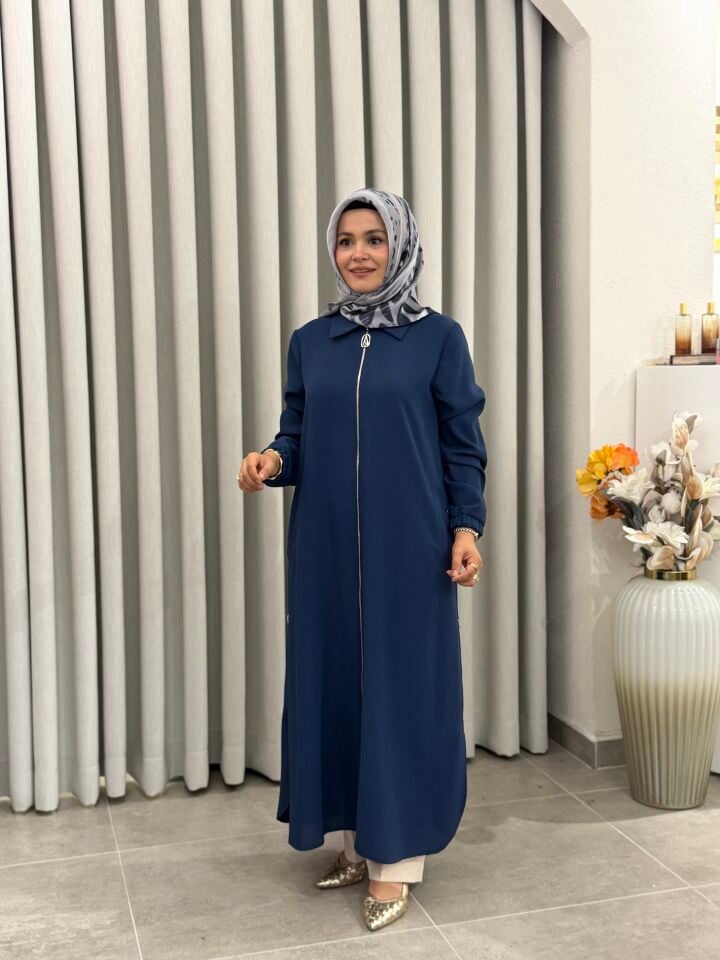 ARMİNE TREND FERMUARLI GİY-ÇIK GRİ