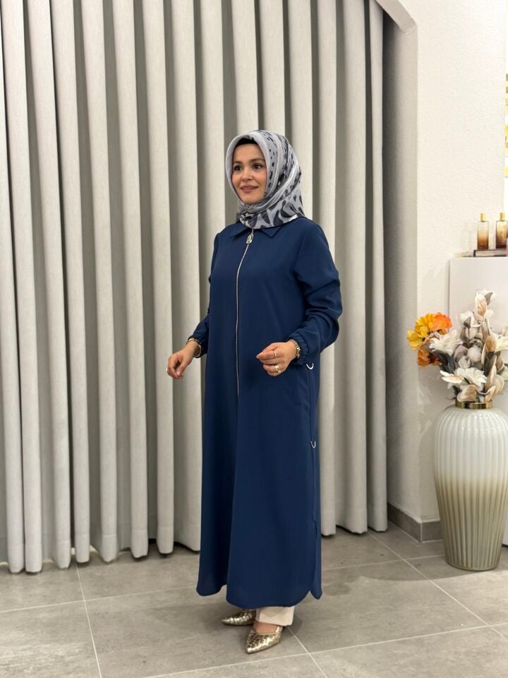 ARMİNE TREND FERMUARLI GİY-ÇIK GRİ