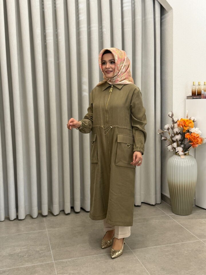 ARMİNE TREND CEPLİ GİY-ÇIK YAĞ YEŞİLİ