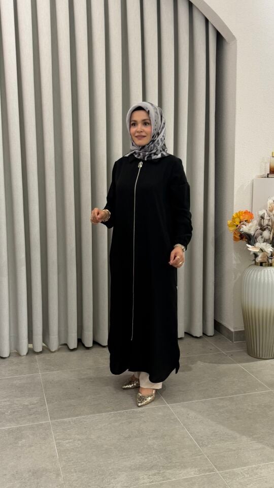 ARMİNE TREND FERMUARLI GİY-ÇIK SİYAH
