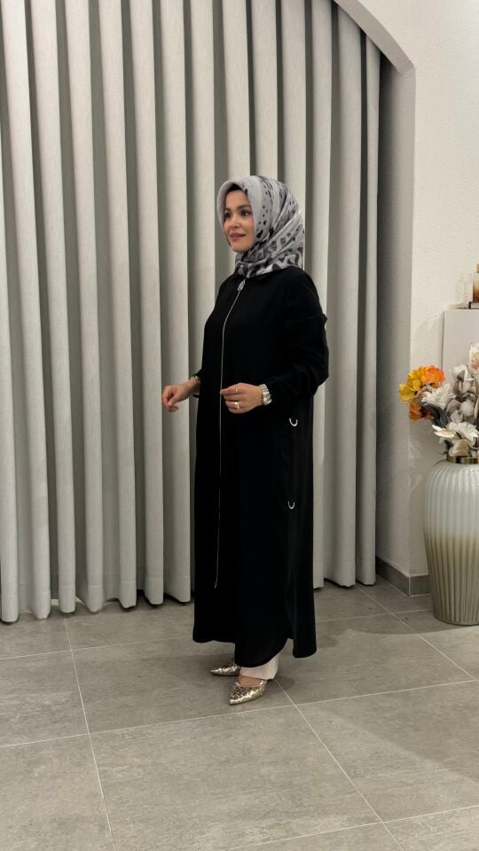 ARMİNE TREND FERMUARLI GİY-ÇIK SİYAH