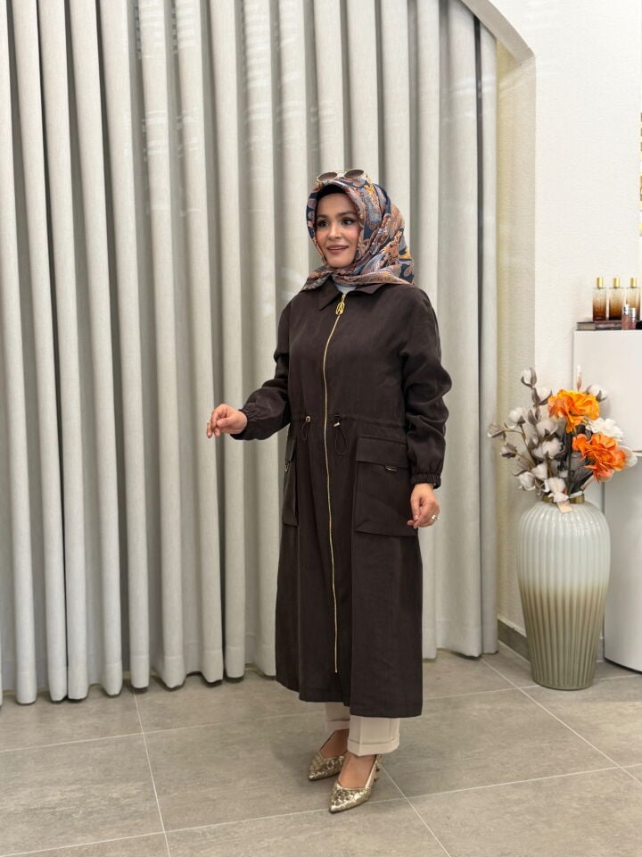 ARMİNE TREND CEPLİ GİY-ÇIK KAHVERENGİ