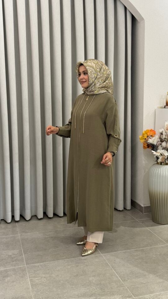 ARMİNE TREND KAPÜŞONLU GİY-ÇIK HAKİ