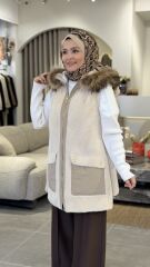 YAQA HAKİKİ KÜRK YELEK