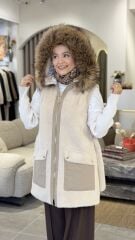 YAQA HAKİKİ KÜRK YELEK