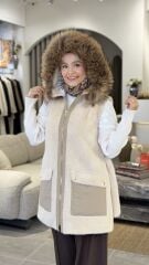 YAQA HAKİKİ KÜRK YELEK