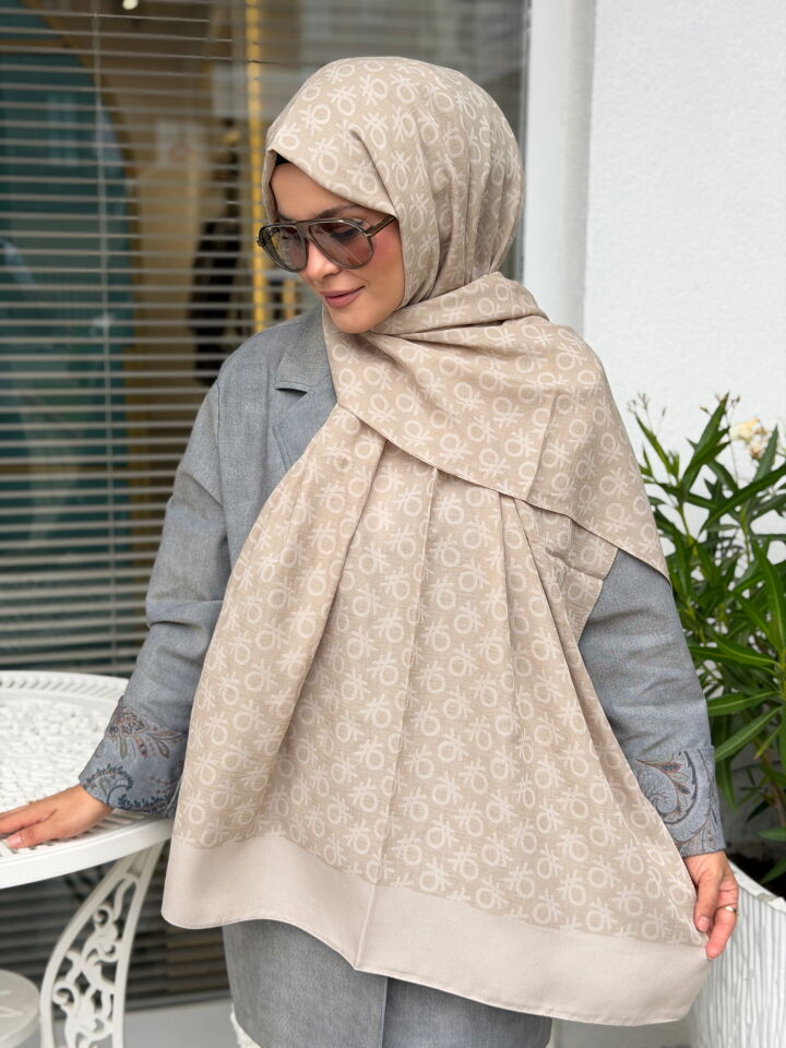 BENETTON ELEGANTE UNO ŞAL BEJ