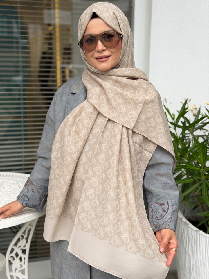 BENETTON ELEGANTE UNO ŞAL BEJ