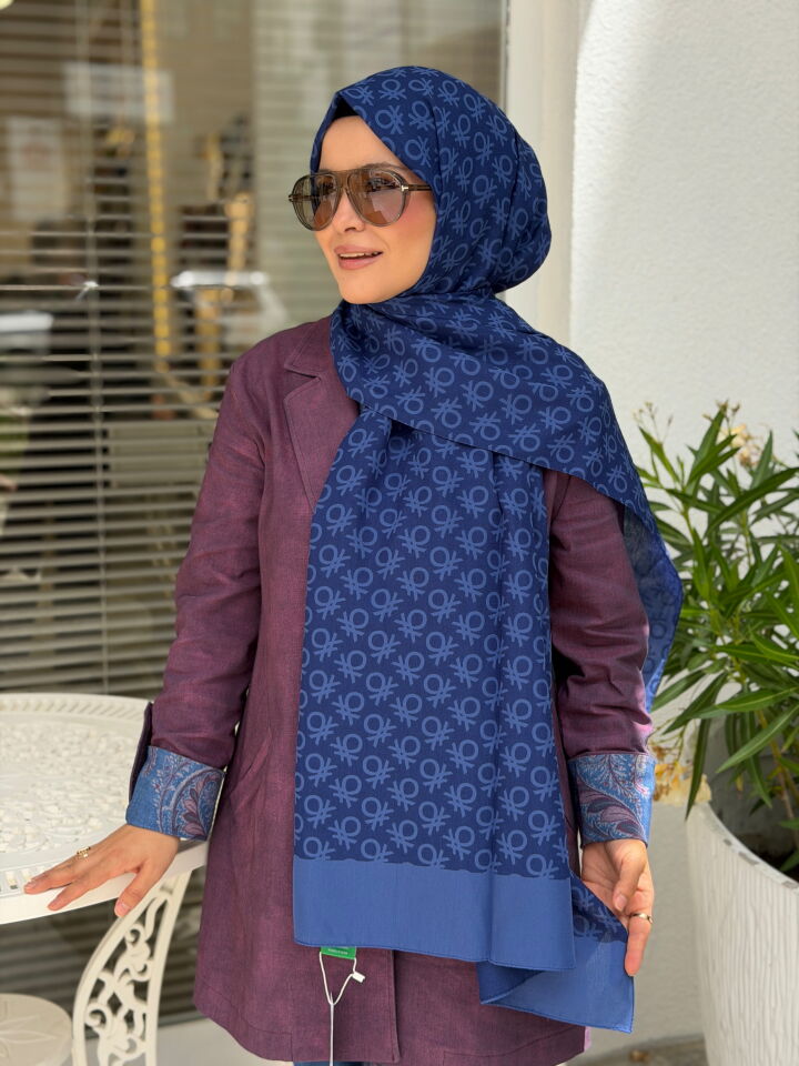 BENETTON ELEGANTE UNO ŞAL SAX