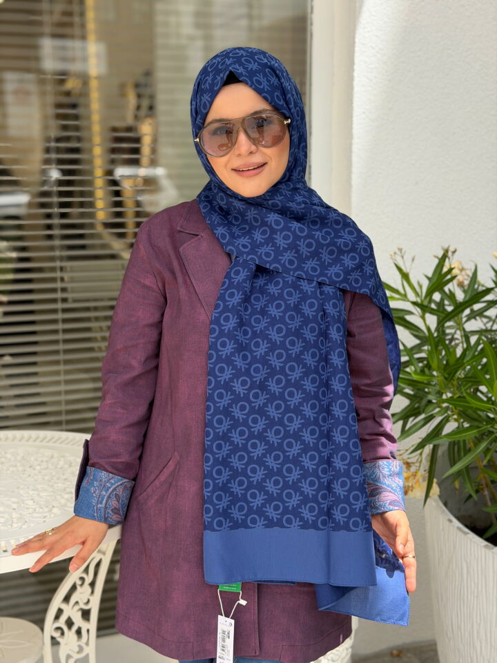 BENETTON ELEGANTE UNO ŞAL SAX