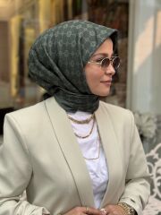 AKER ELEGANCE MONOGRAM EŞARP