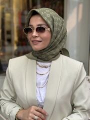 AKER ELEGANCE MONOGRAM EŞARP