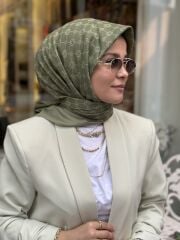 AKER ELEGANCE MONOGRAM EŞARP