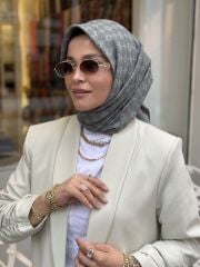 AKER ELEGANCE MONOGRAM EŞARP