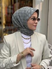 AKER ELEGANCE MONOGRAM EŞARP