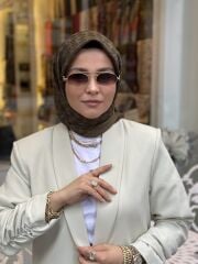 AKER ELEGANCE MONOGRAM EŞARP