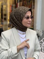 AKER ELEGANCE MONOGRAM EŞARP