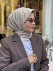 AKER ELEGANCE MONOGRAM EŞARP