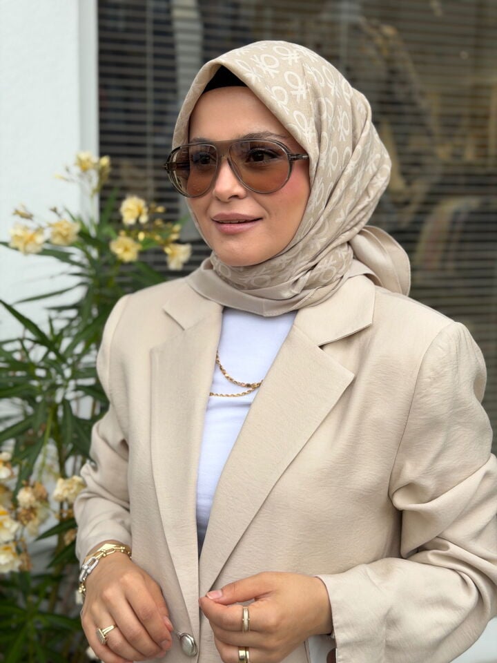 BENETTON ELEGANTE UNO EŞARP BEJ