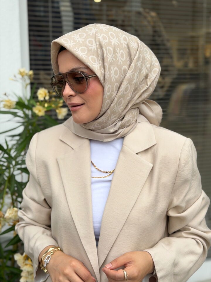 BENETTON ELEGANTE UNO EŞARP BEJ