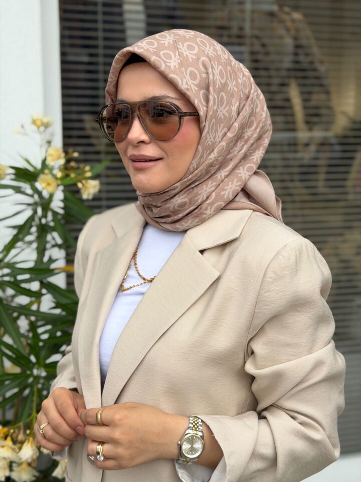 BENETTON ELEGANTE UNO EŞARP VİZON