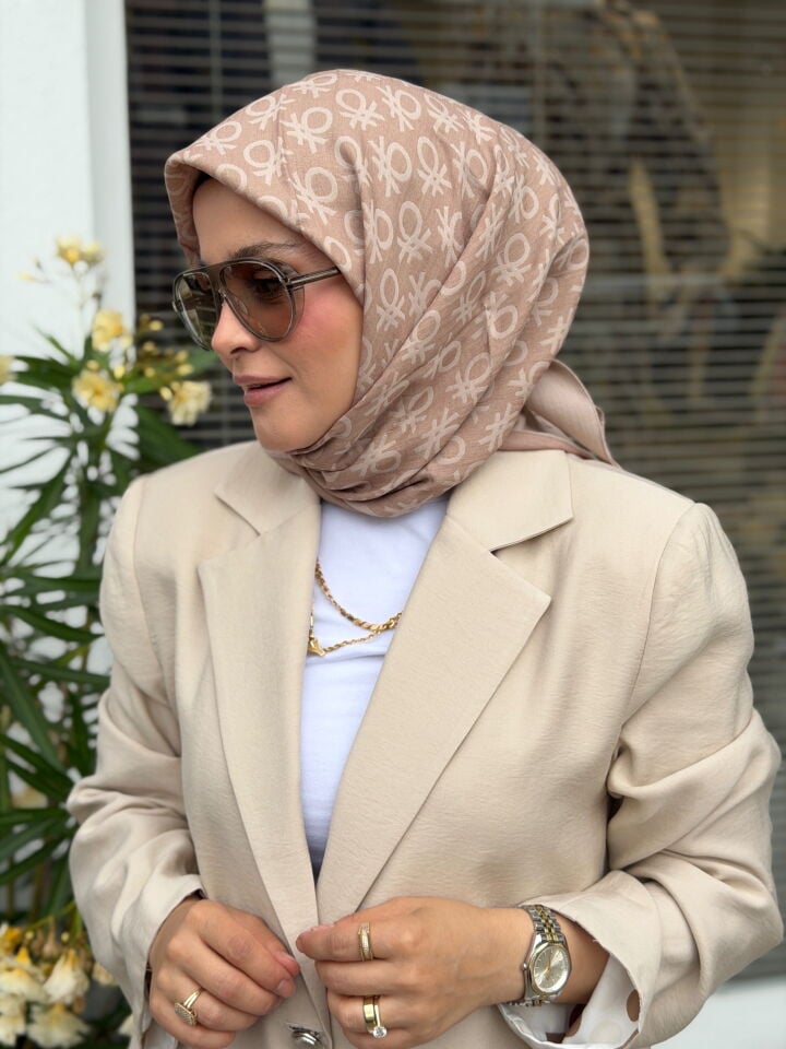BENETTON ELEGANTE UNO EŞARP VİZON