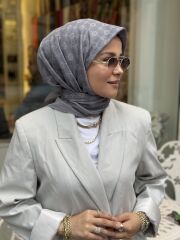 AKER ELEGANCE MONOGRAM EŞARP