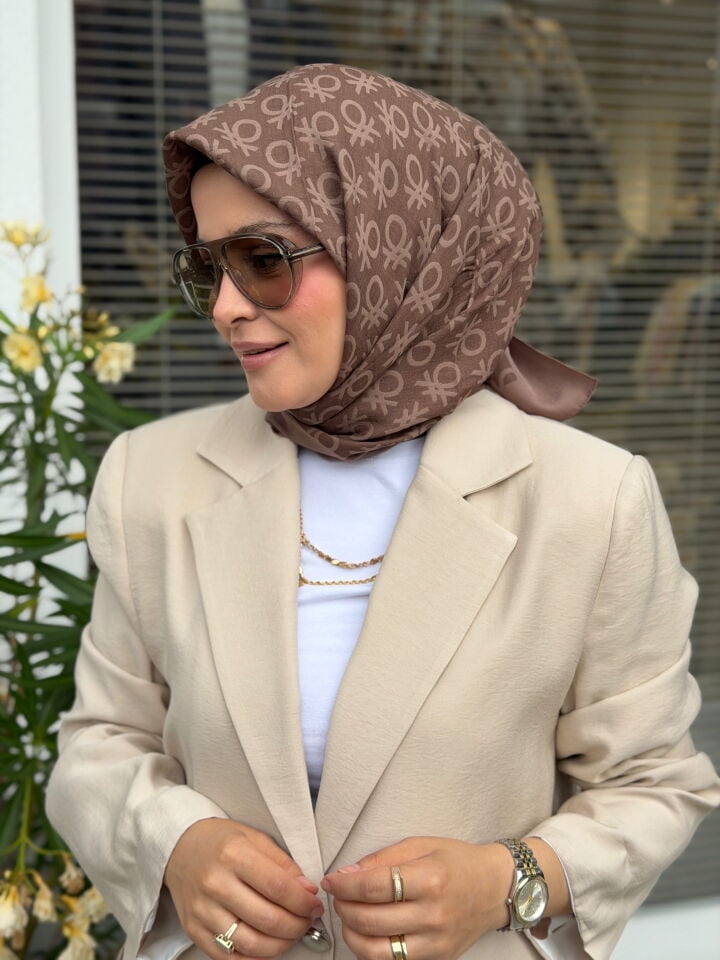 BENETTON ELEGANTE UNO EŞARP AÇIK KAHVE