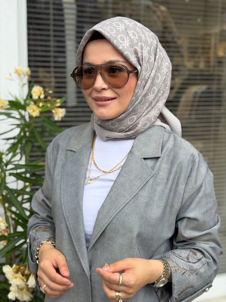 BENETTON ELEGANTE UNO EŞARP YENİ GRİ