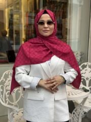AKER ELEGANCE MONOGRAM ŞAL