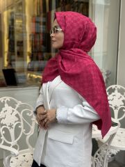 AKER ELEGANCE MONOGRAM ŞAL