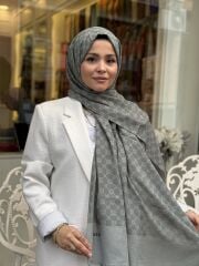 AKER ELEGANCE MONOGRAM ŞAL