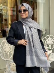 AKER ELEGANCE MONOGRAM ŞAL
