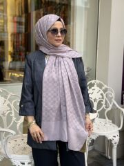 AKER ELEGANCE MONOGRAM ŞAL