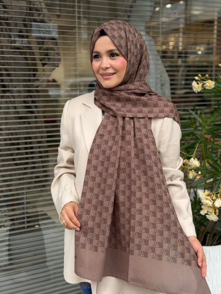 BENETTON ELEGANTE TRE ŞAL AÇIK KAHVE