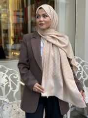 AKER ELEGANCE MONOGRAM ŞAL