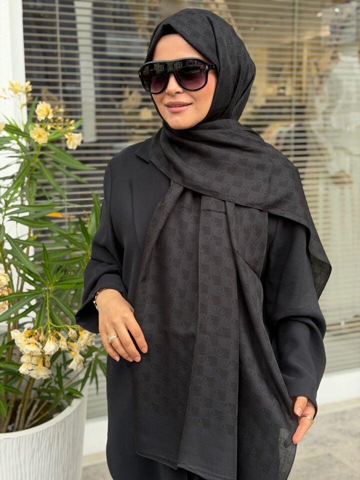 BENETTON ELEGANTE TRE ŞAL SİYAH