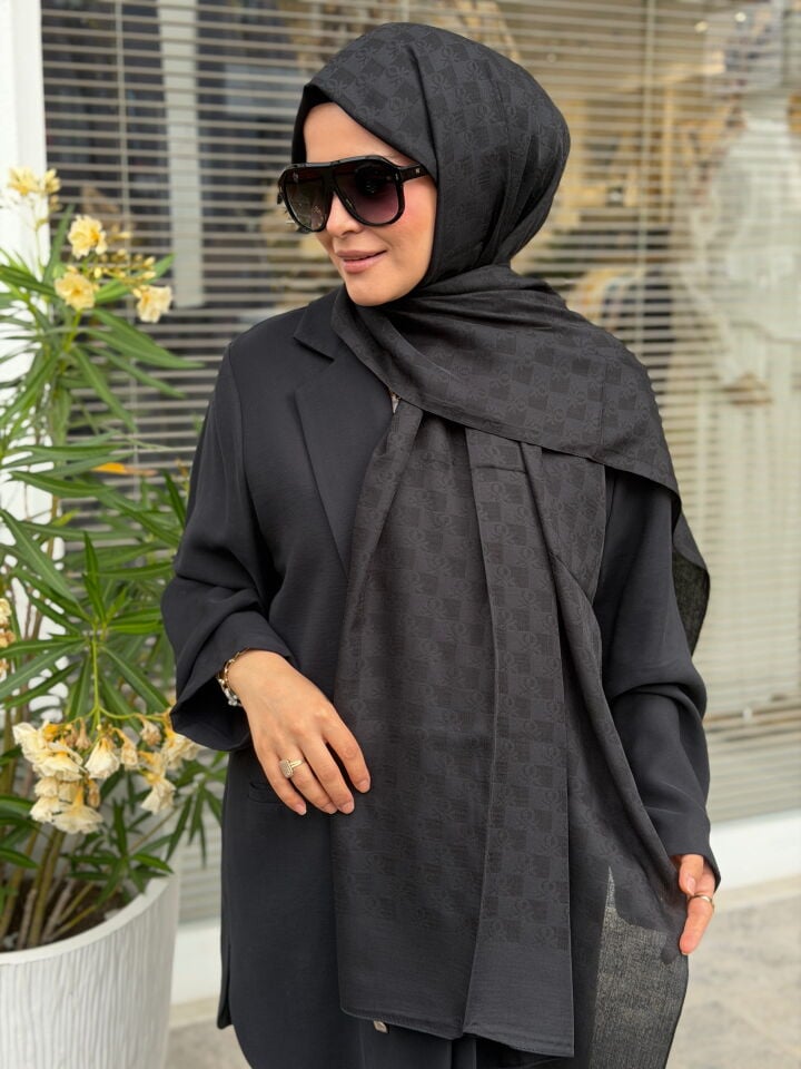 BENETTON ELEGANTE TRE ŞAL SİYAH