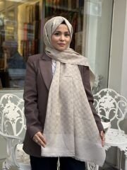 AKER ELEGANCE MONOGRAM ŞAL