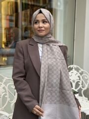 AKER ELEGANCE MONOGRAM ŞAL