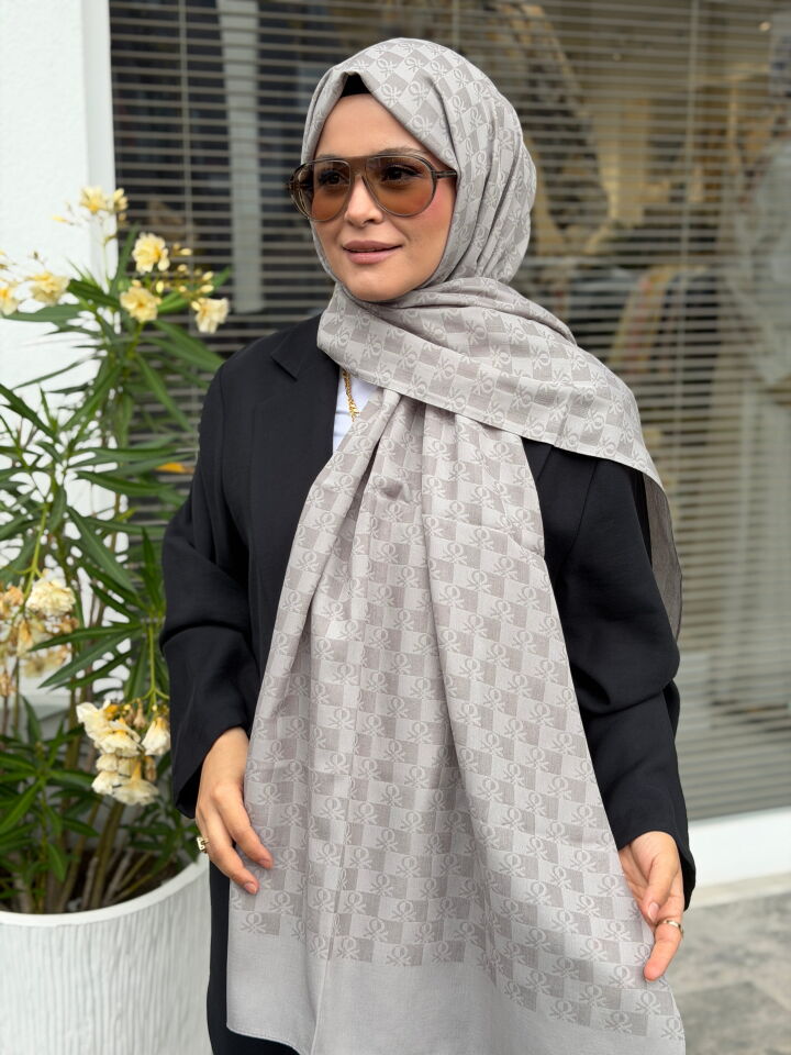 BENETTON ELEGANTE TRE ŞAL YENİ GRİ
